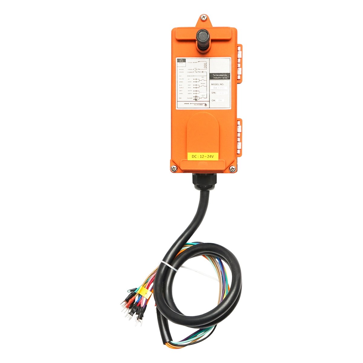 Telecomanda troliu Tractor Forestier 6 butoane 12V/24V fara fir (wireless)